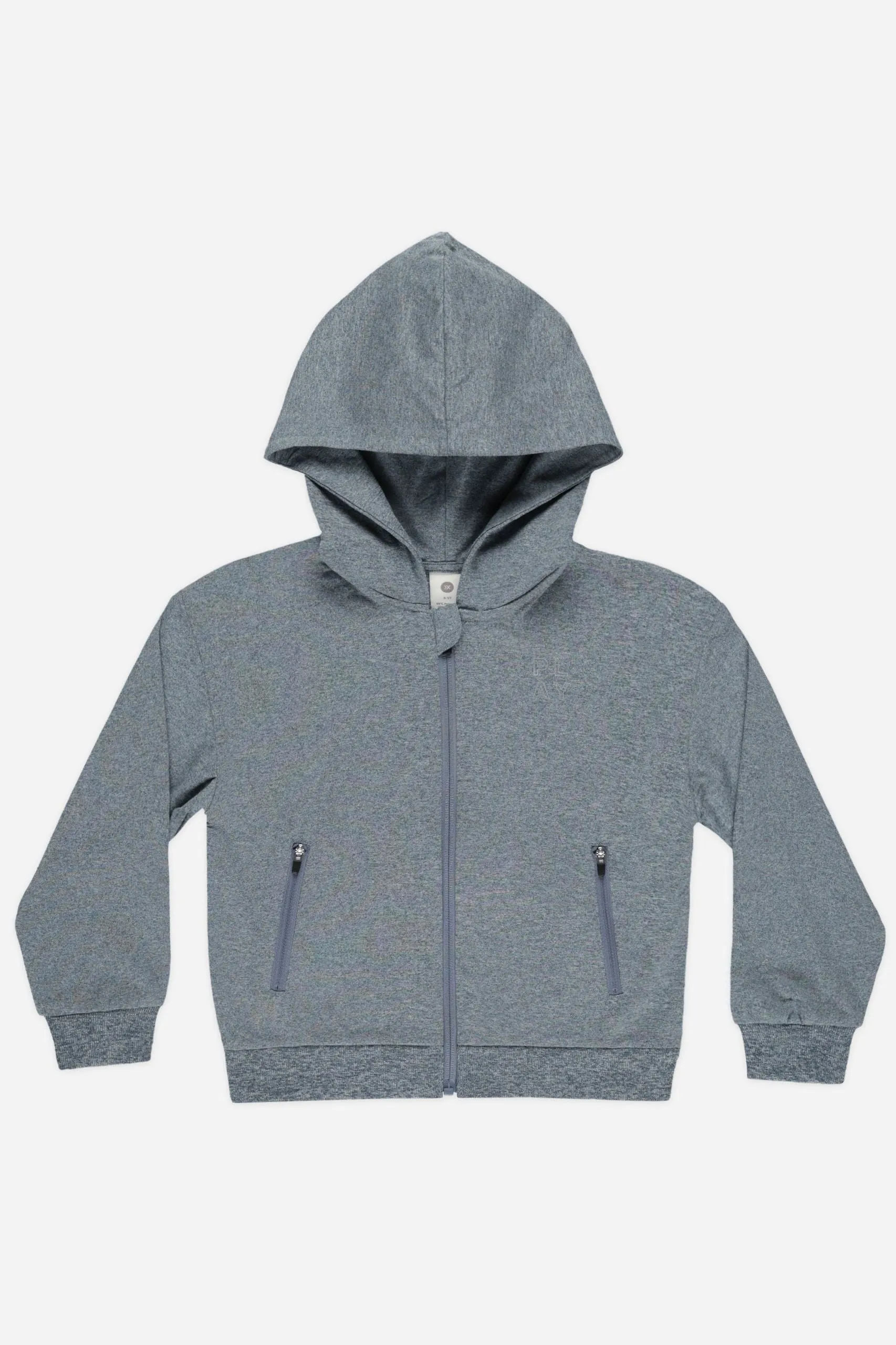 Rylee   Cru Babykids Reißverschluss-Tech-Hoodie | Meliertes Indigo