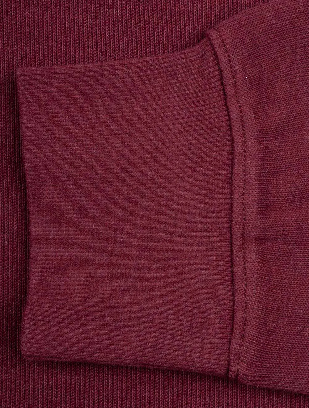 Sacker Halbzip Plüsch Rot
