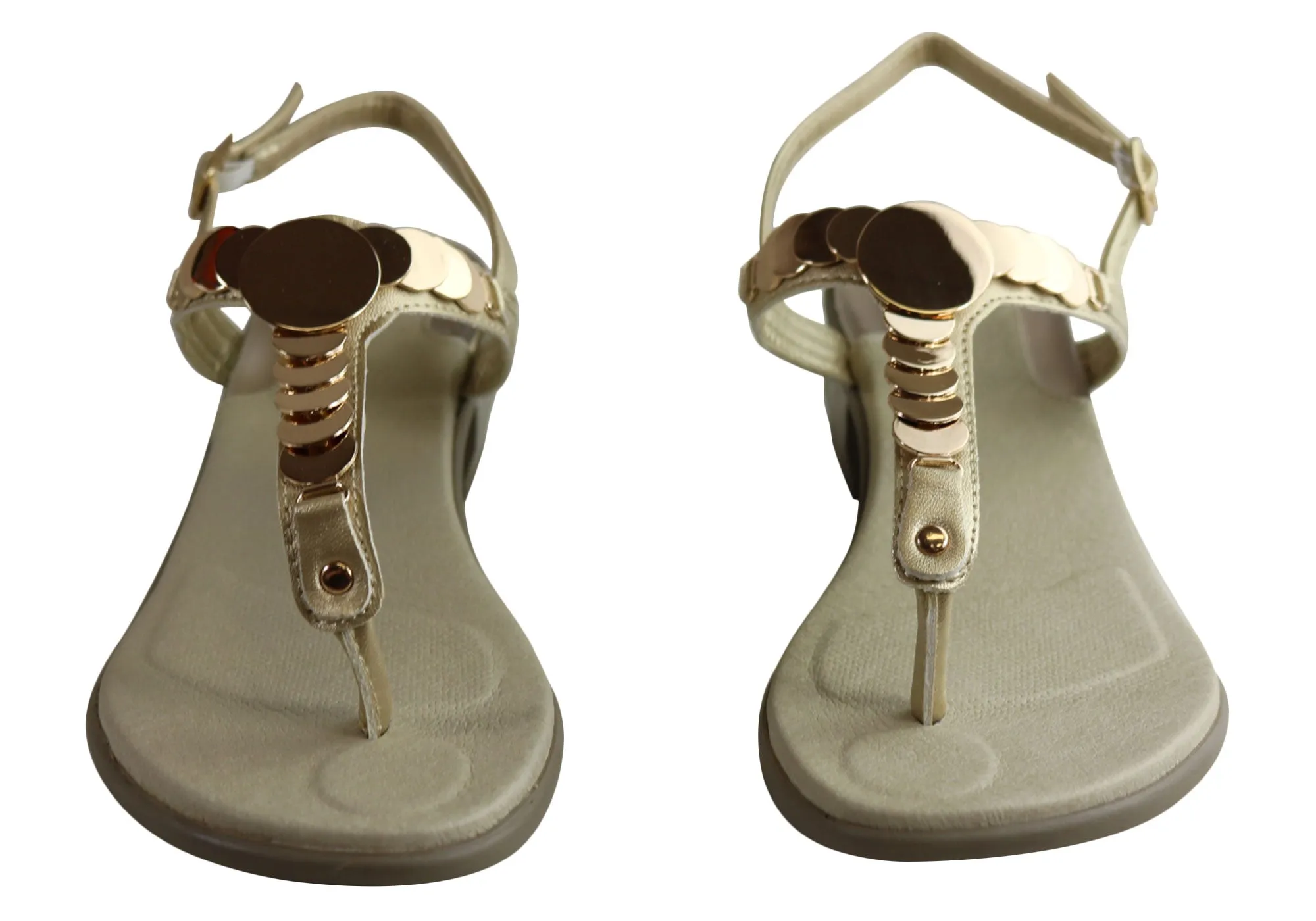 Scholl Bioprint Chrysilla Damen Sandalen mit niedrigem Absatz und bequemer Fußbettung Scholl Orthaheel Schuhe