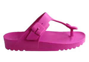 Scholl Bioprint Damen Bequeme Bahia Flip-Flops Sandalen Scholl Orthaheel Schuhe