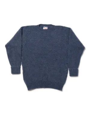 SHAGGY DOG PULLOVER BLAU - KLASSISCHE PASSFORM