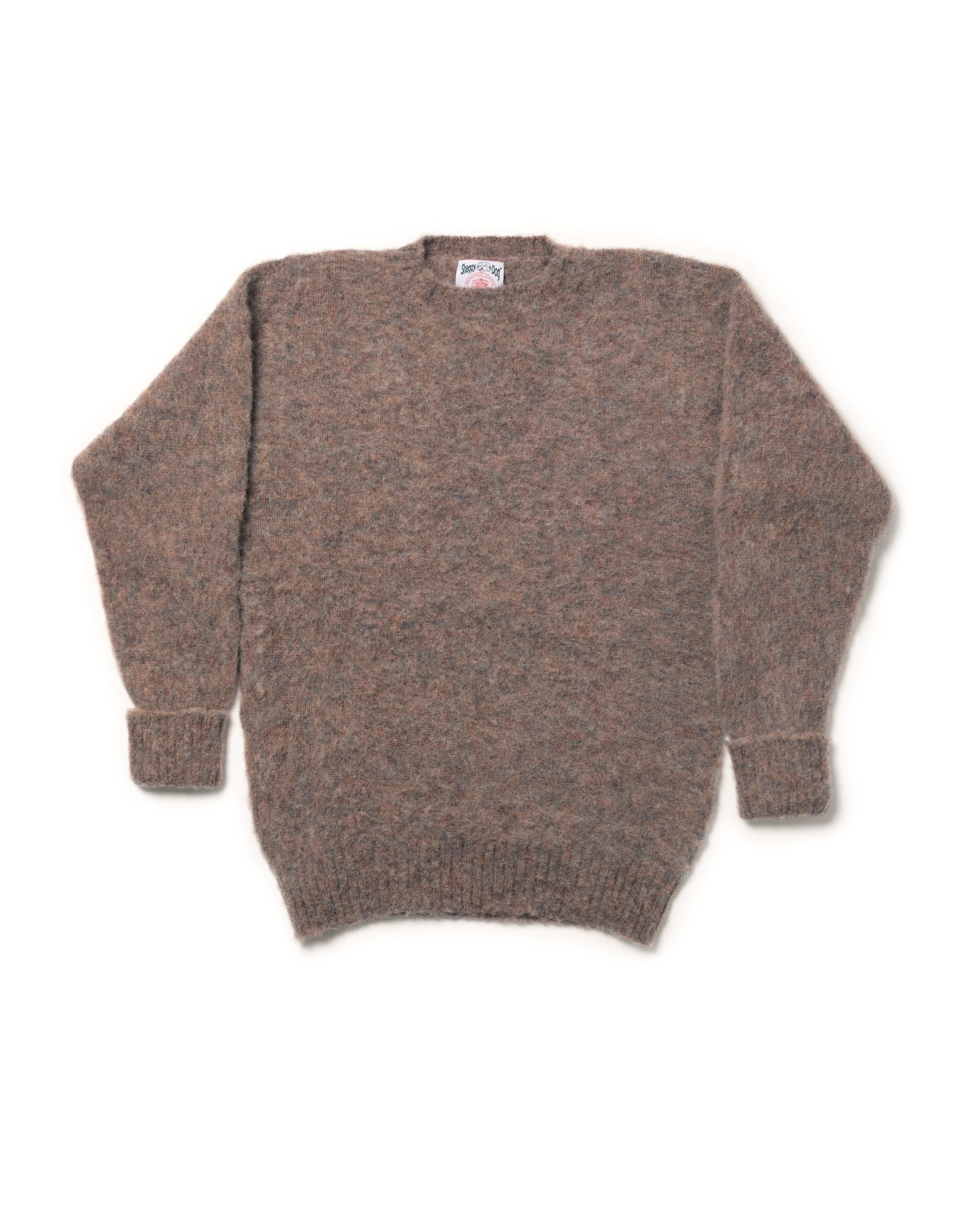 SHAGGY DOG PULLOVER BLAU ROST MIX - KLASSISCHE PASSFORM