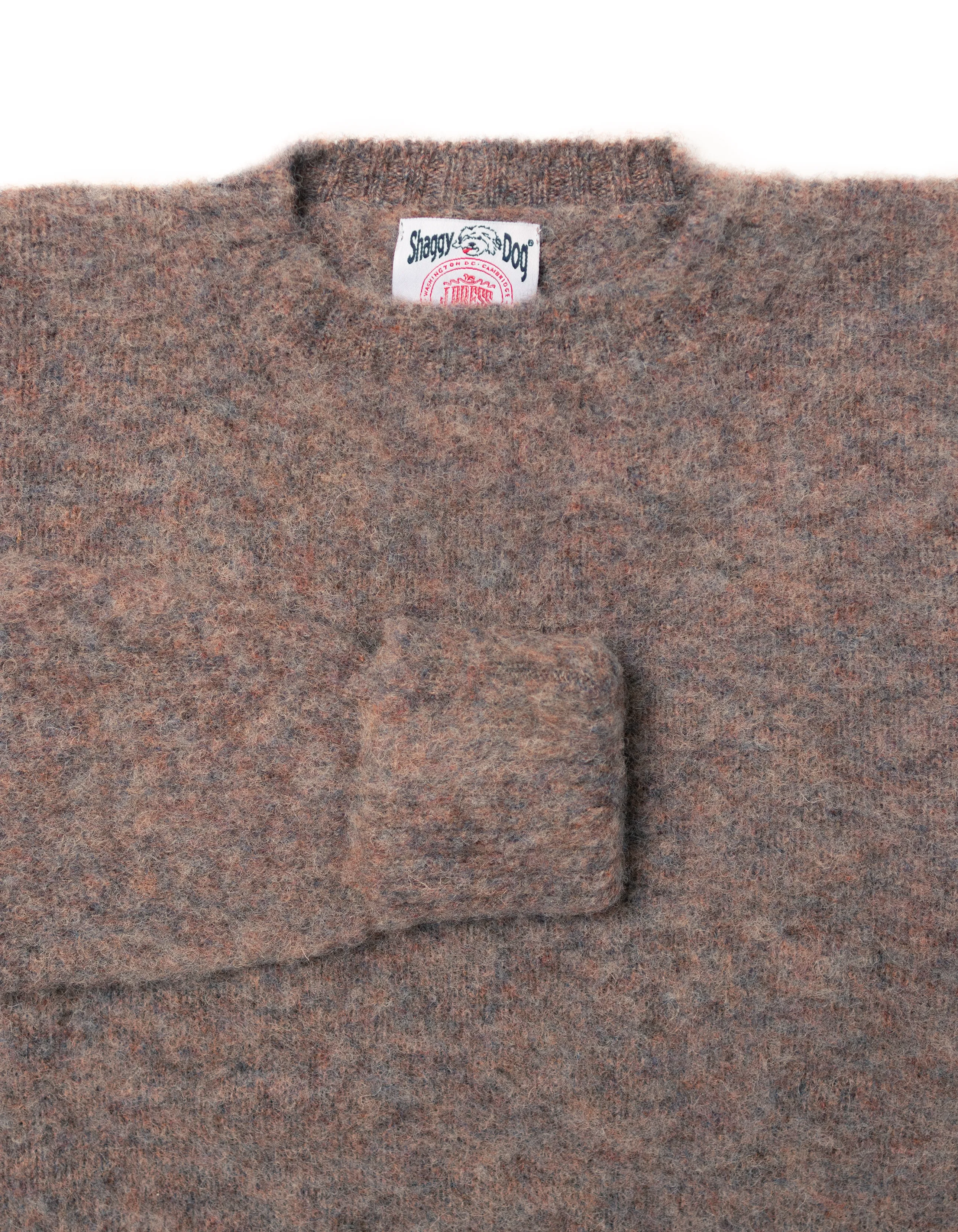 SHAGGY DOG PULLOVER BLAU ROST MIX - KLASSISCHE PASSFORM