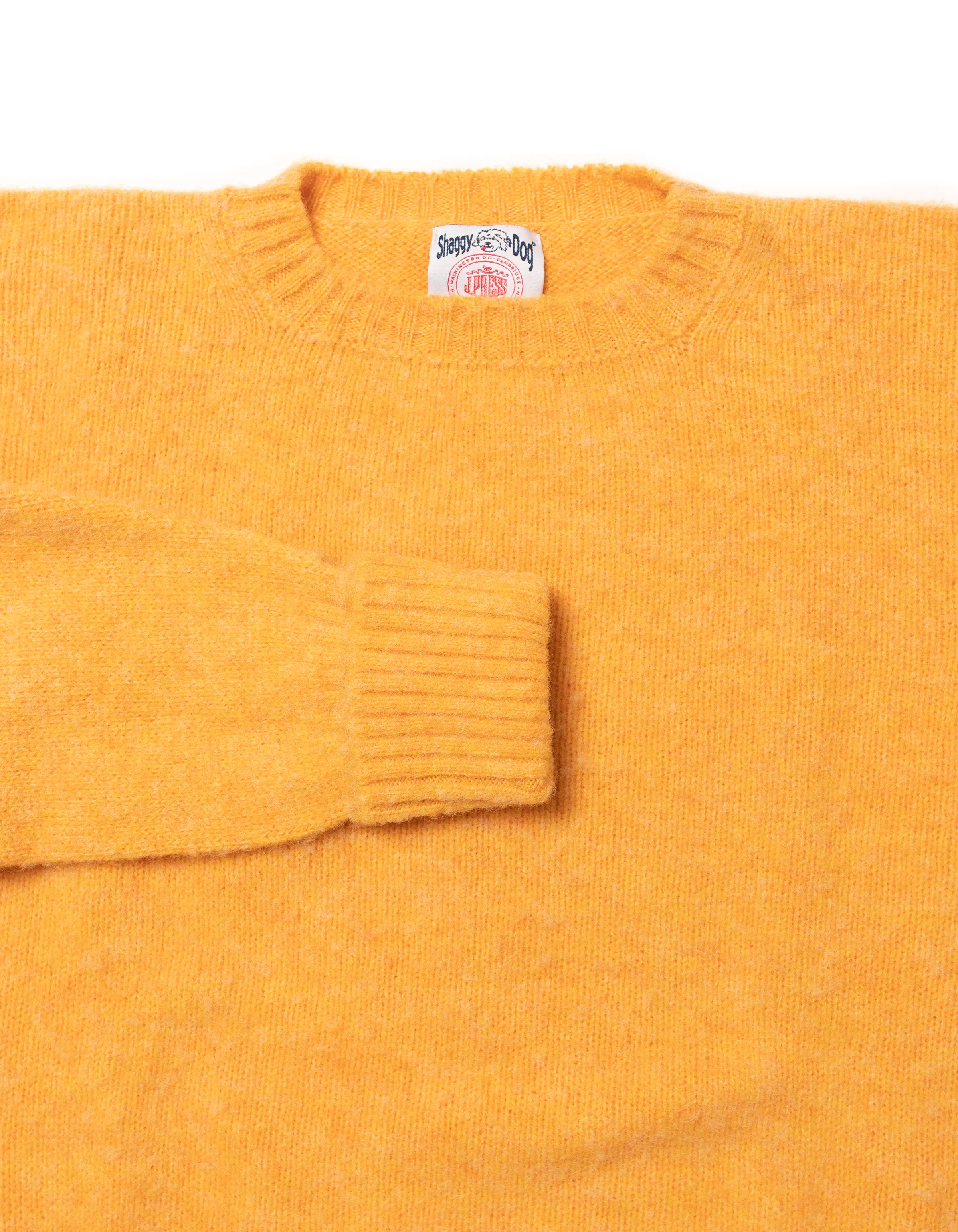 SHAGGY DOG PULLOVER KNALLGELB - KLASSISCHE PASSFORM