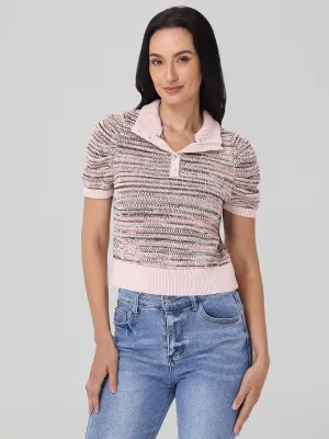 Shelby Ombre Mockneck Pullover in Sand Dollar Multi