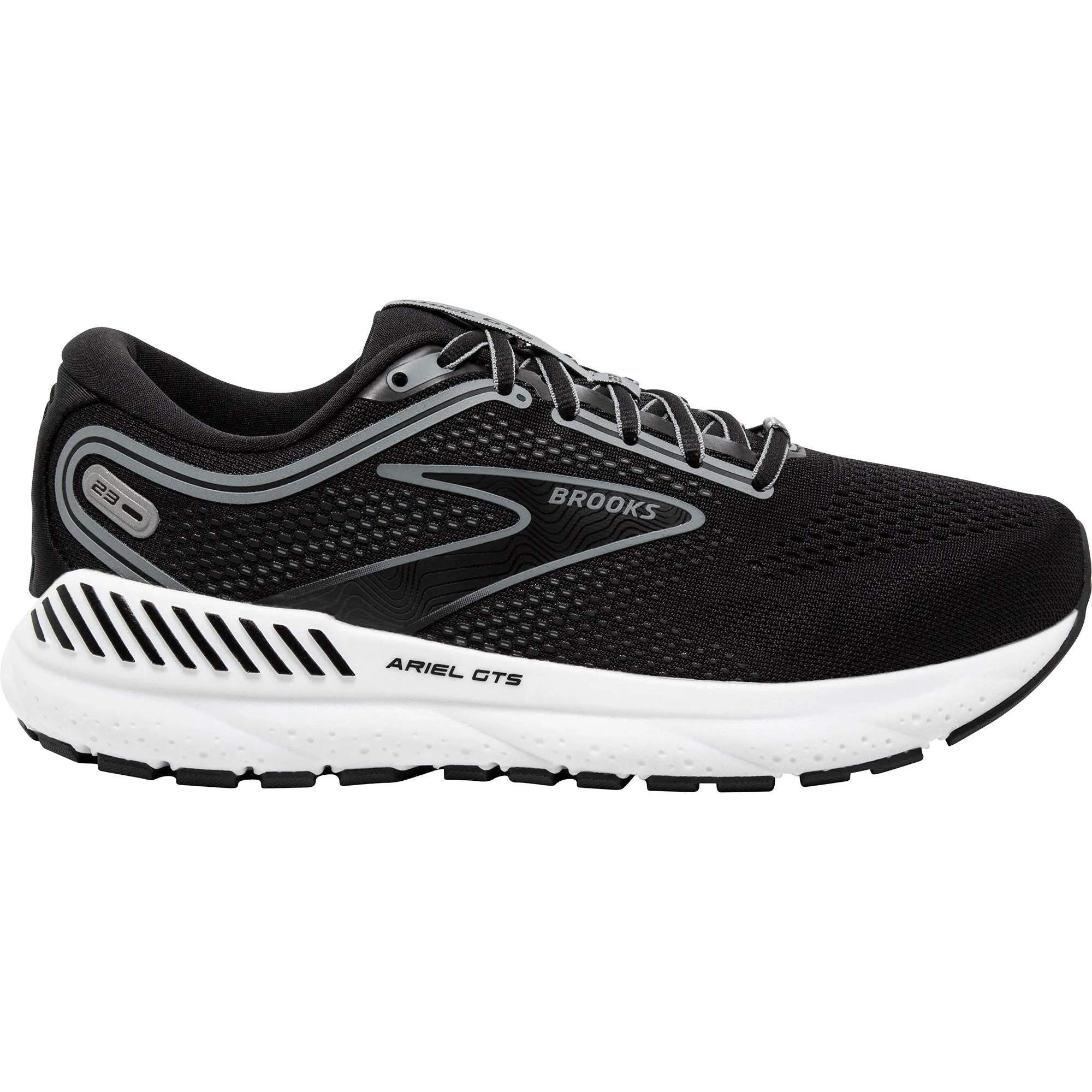 Schuhe Brooks Brooks Ariel GTS 23 WEITE PASSFORM Damen Laufschuhe - Schwarz