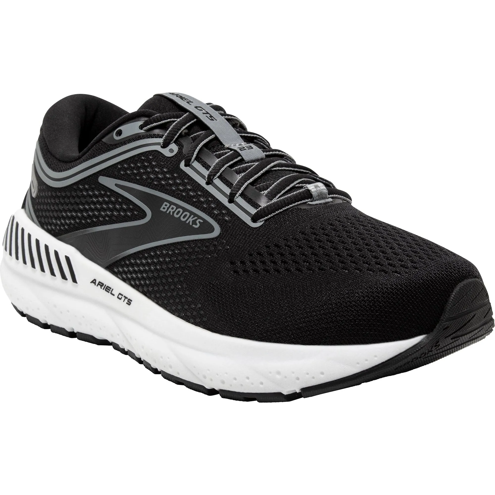 Schuhe Brooks Brooks Ariel GTS 23 WEITE PASSFORM Damen Laufschuhe - Schwarz