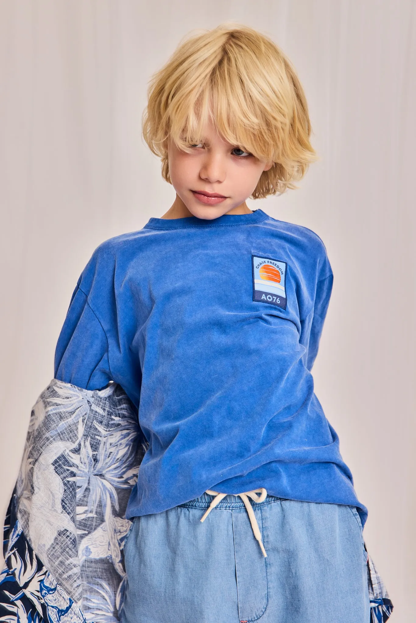 Silas T-Shirt Sonnenuntergang SW 000707 - Helles Blau Ao76 Kleidung Jungen Mädchen
