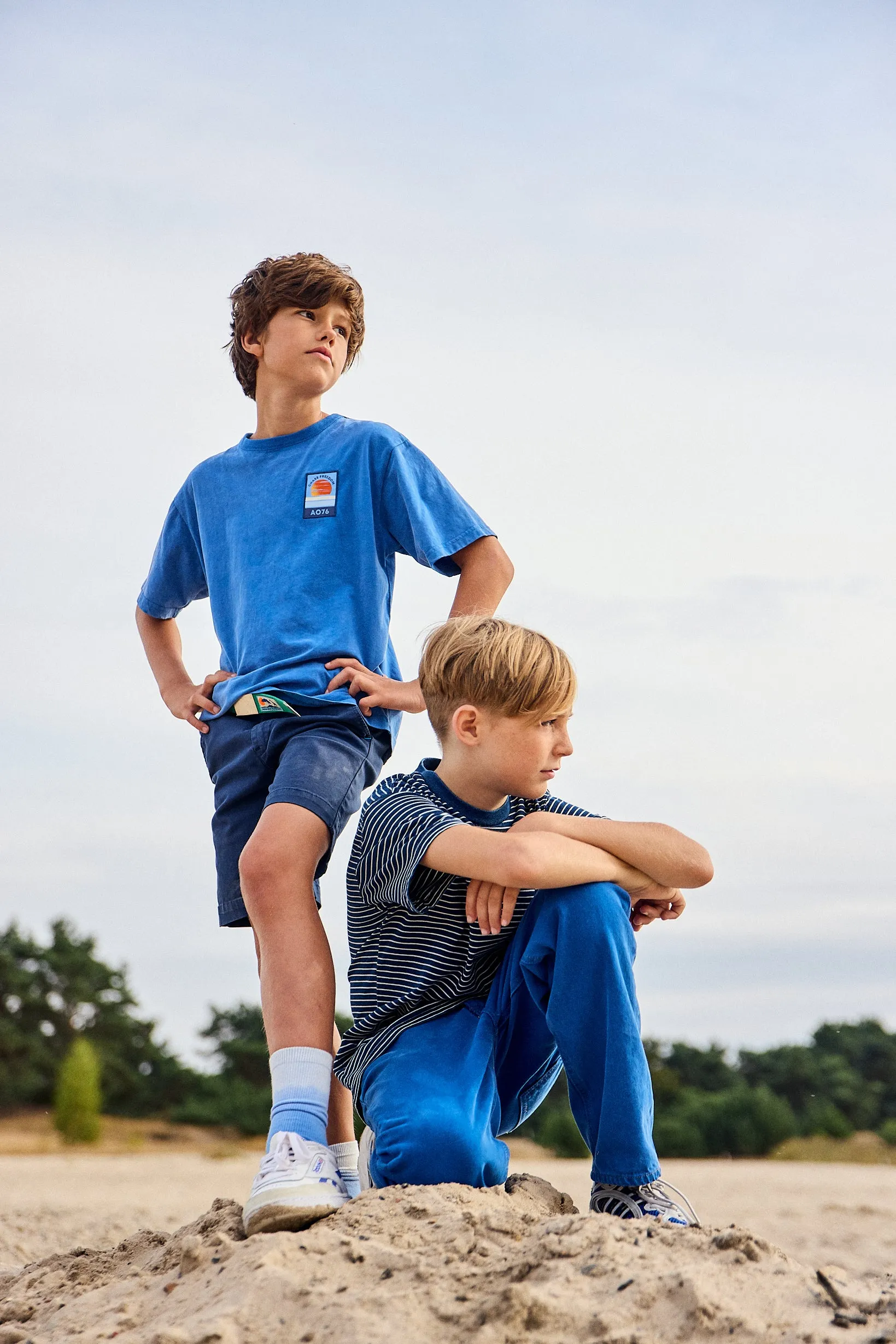 Silas T-Shirt Sonnenuntergang SW 000707 - Helles Blau Ao76 Kleidung Jungen Mädchen