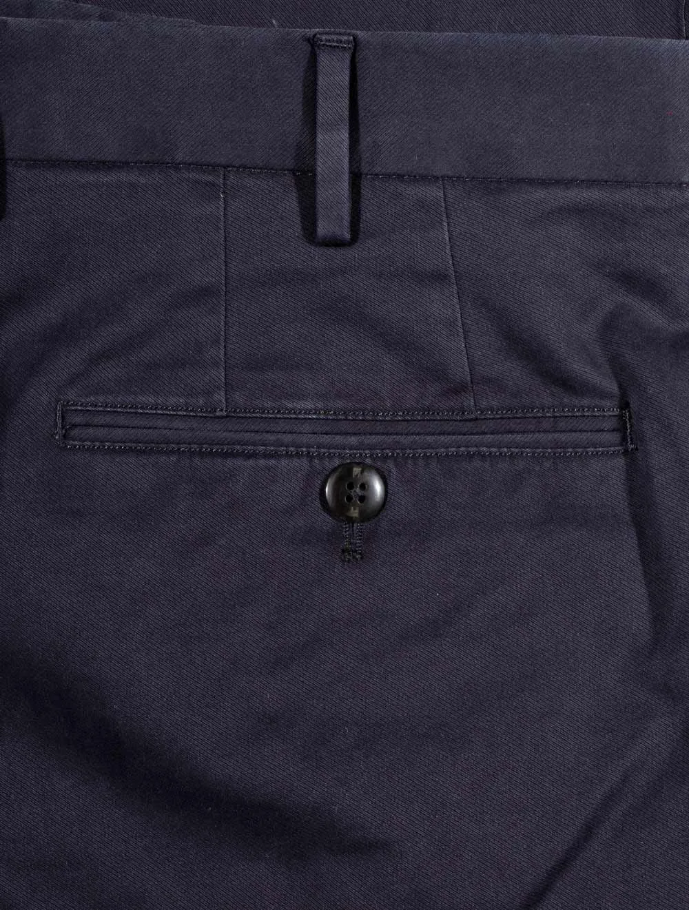 Slim Twill Marineblaue Chinos Marineblau