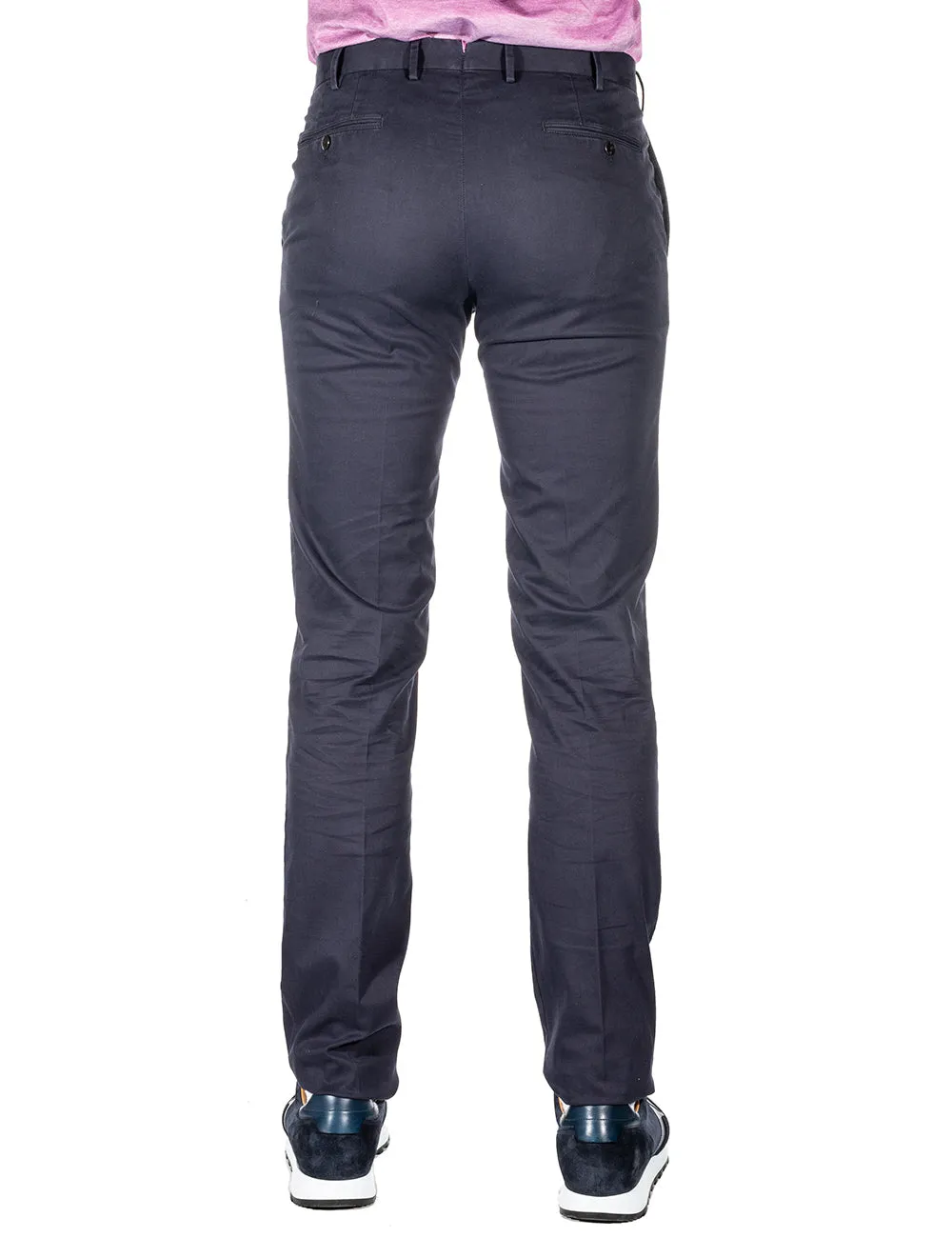 Slim Twill Marineblaue Chinos Marineblau