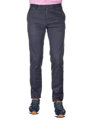Slim Twill Marineblaue Chinos Marineblau