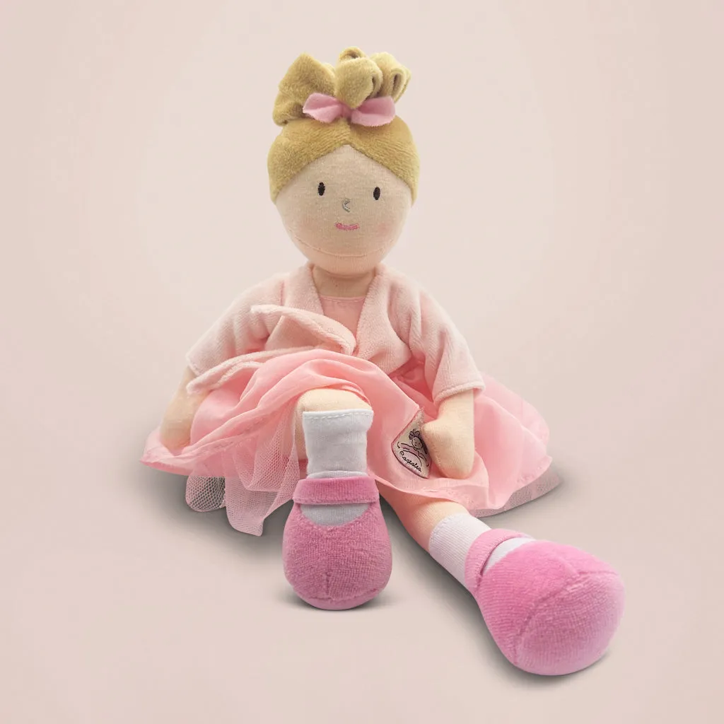 Sophie Stoffpuppe mit Ballerina-Pyjama