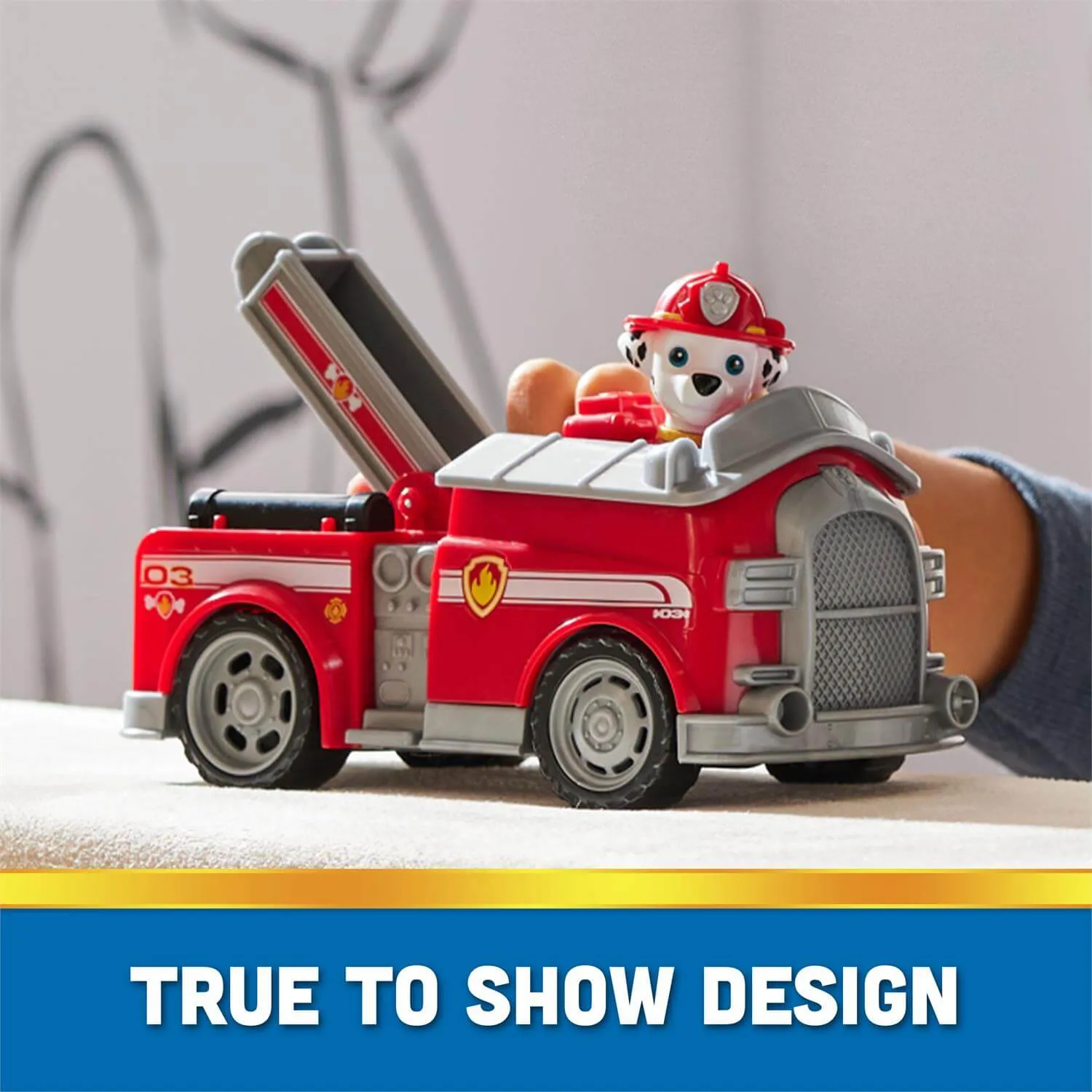 Spin Master Spielzeug PAW Patrol Marshall und Feuerwehrwagen Figuren-Set
