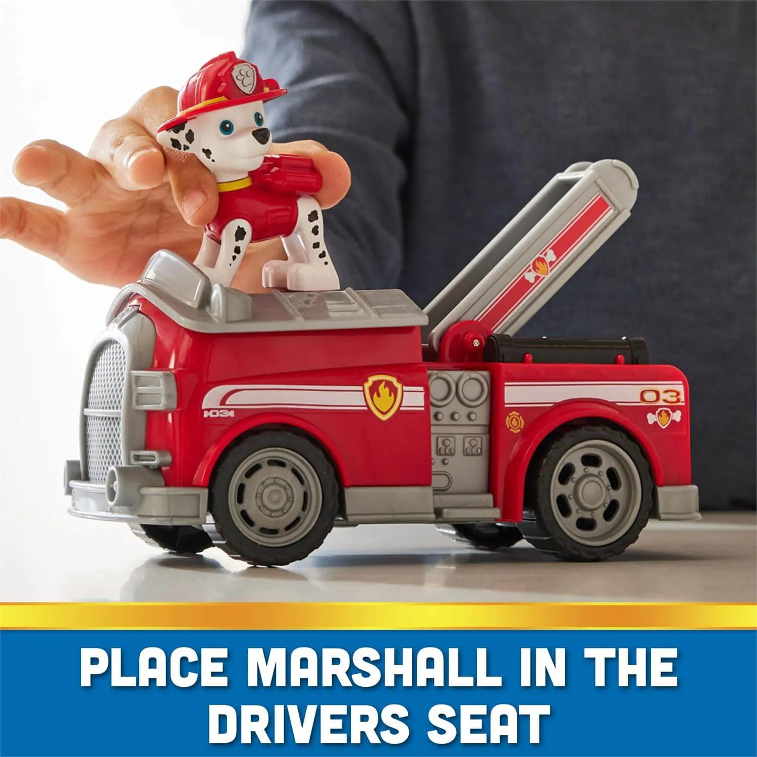Spin Master Spielzeug PAW Patrol Marshall und Feuerwehrwagen Figuren-Set