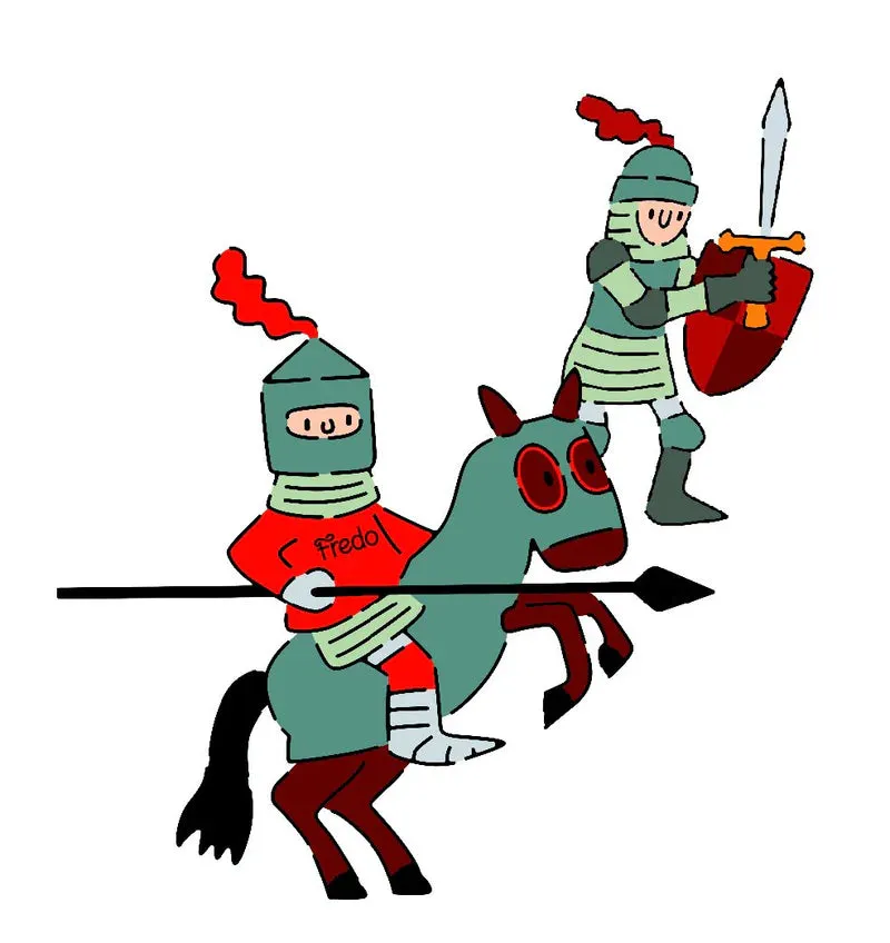 Schablonenset - Ritter