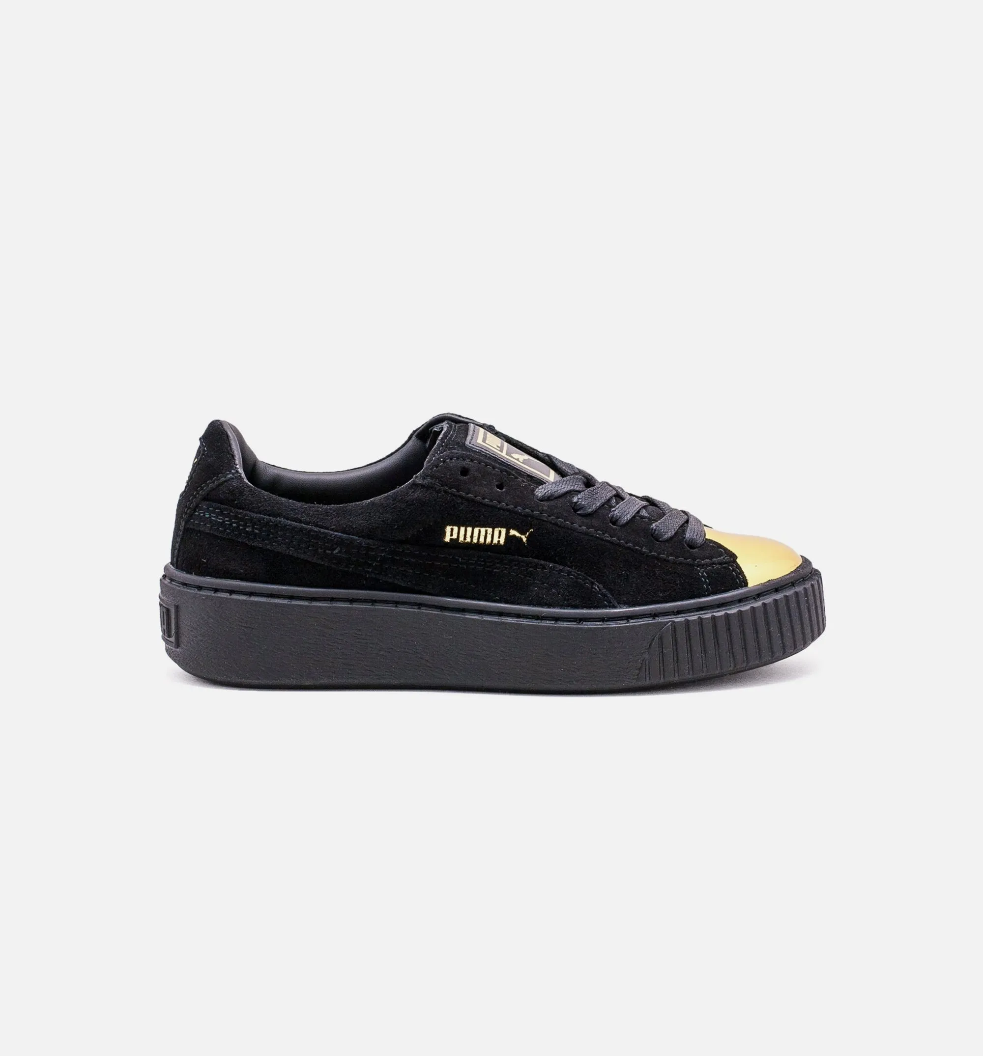Suede Creeper Damen Lifestyle-Schuh - Schwarz/Gold