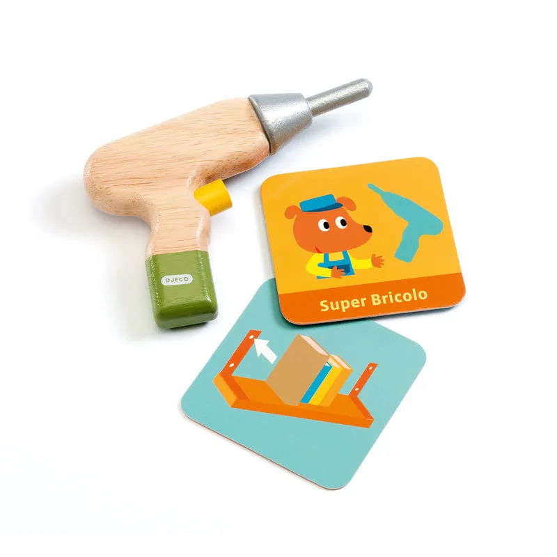 Super Bricolo Holzwerkzeug-Set