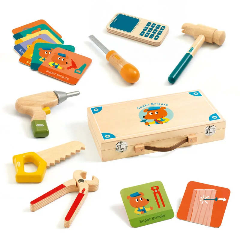Super Bricolo Holzwerkzeug-Set