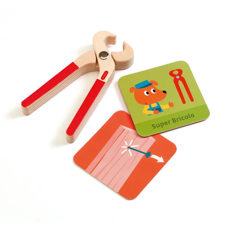 Super Bricolo Holzwerkzeug-Set