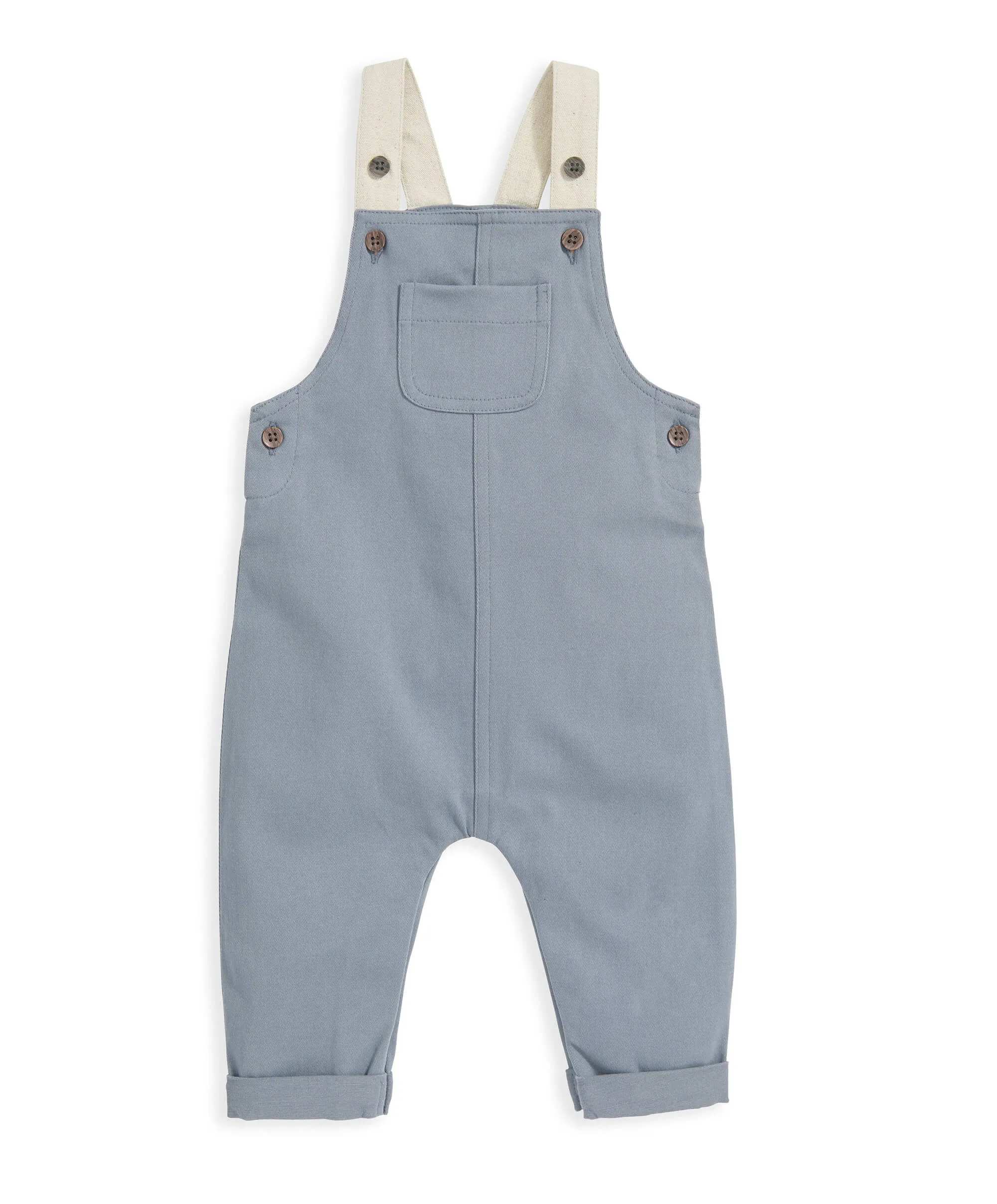 T-Shirt & Latzhosen-Outfit-Set - Blau Babykids Mamas & Papas