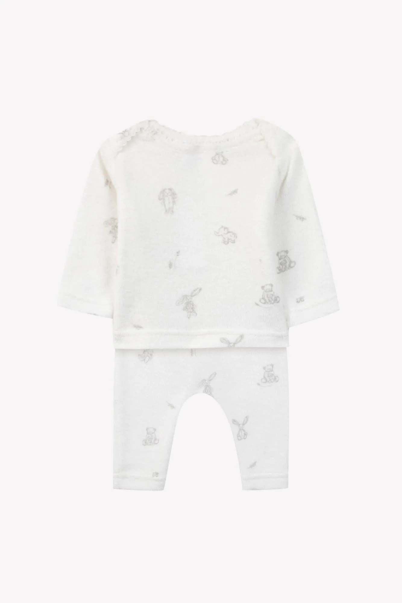 Tartine Et Chocolat Jungen Mädchen PREMIER TROUSSEAU GEMISCHTER PYJAMA4 - Hellgrau meliert