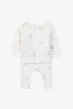 Tartine Et Chocolat Jungen Mädchen PREMIER TROUSSEAU GEMISCHTER PYJAMA4 - Hellgrau meliert