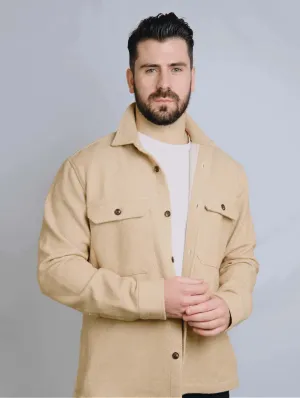 The James 100% Recycelte Overshirt | Beige
