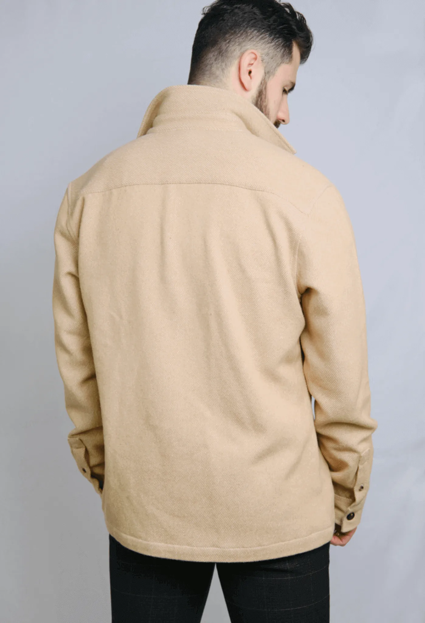 The James 100% Recycelte Overshirt | Beige