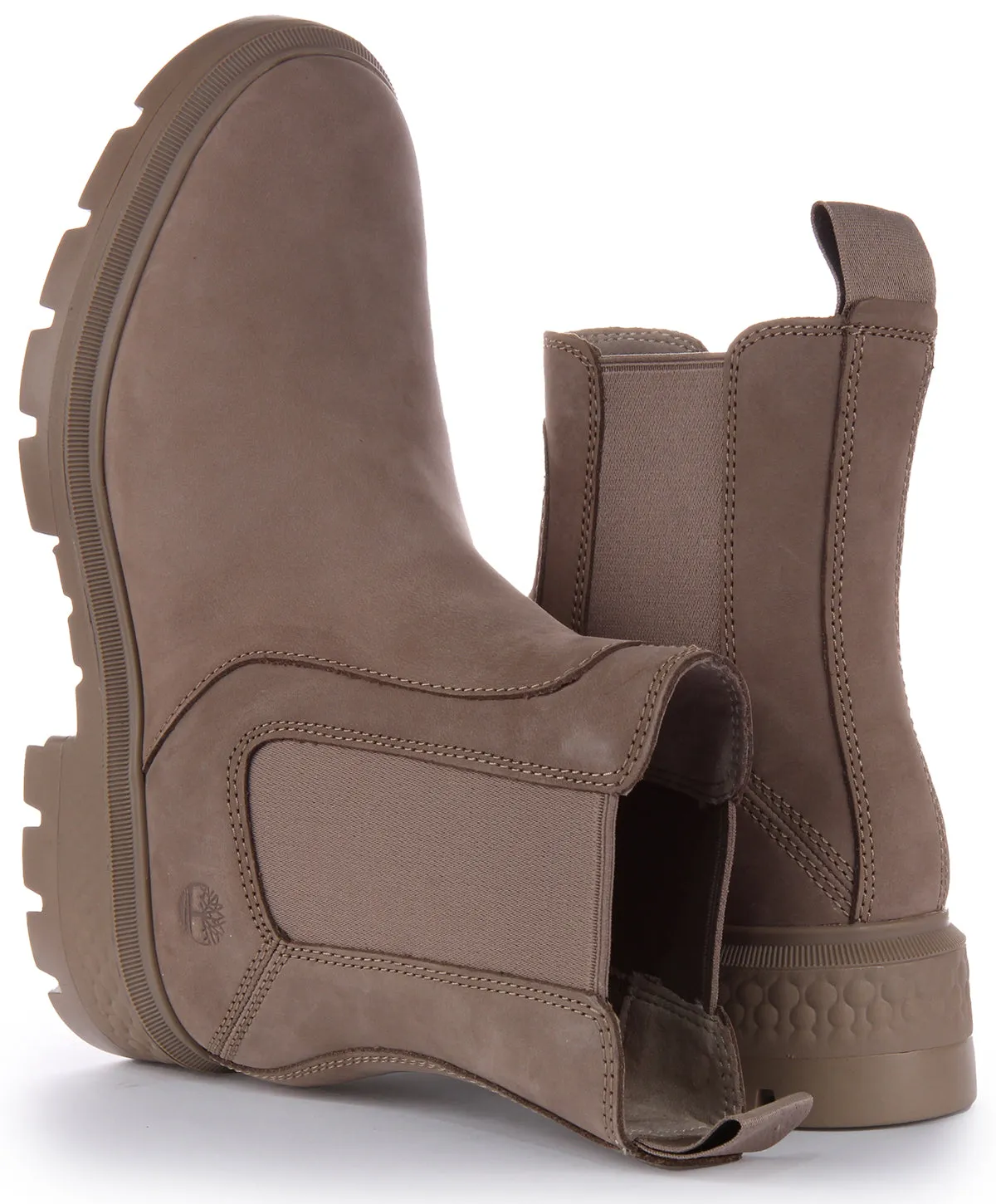 Timberland A41EW Cortina Valley Mid Chelsea in Graubraun für Damen Schuhe Timberland