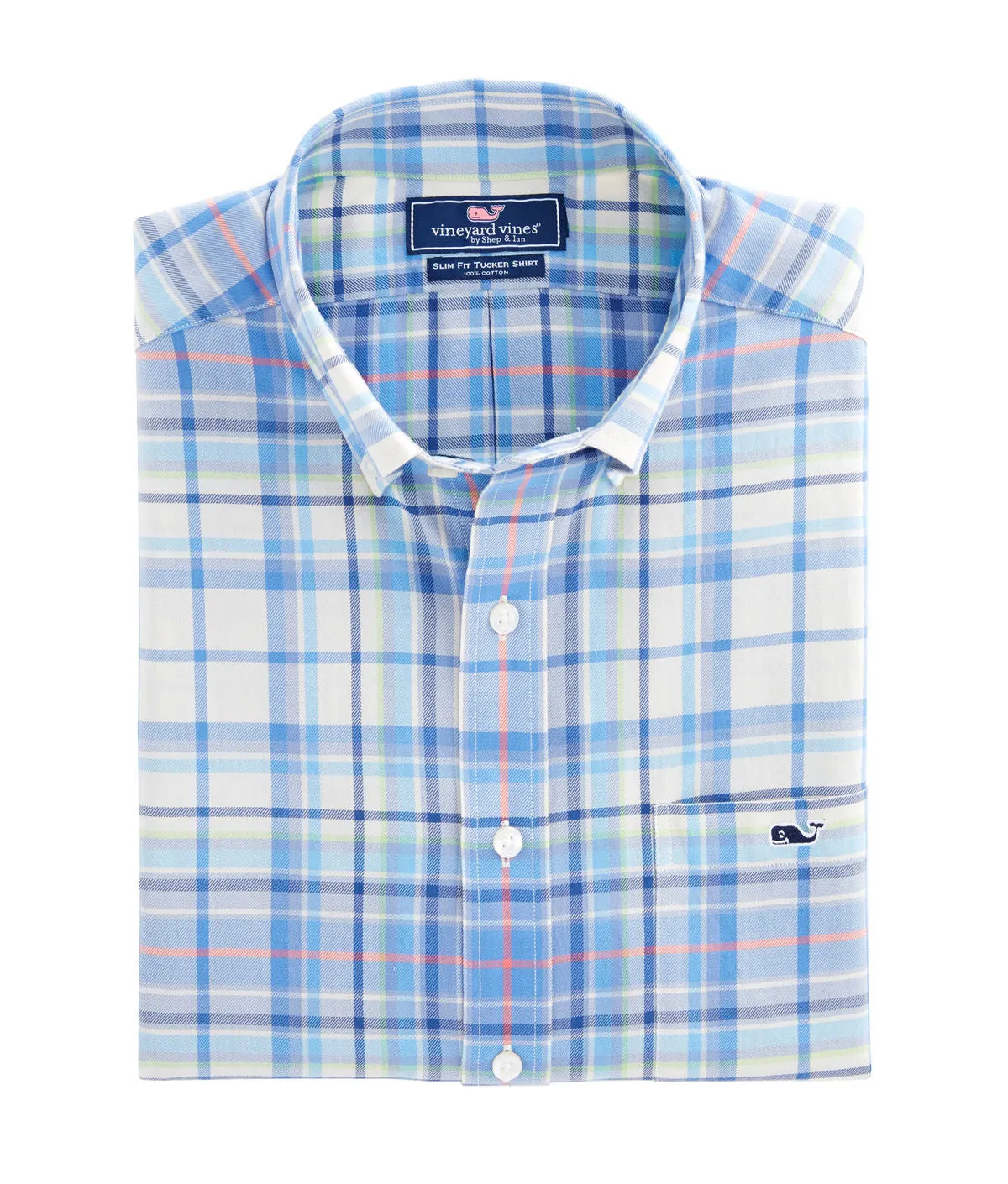 Vineyard Vines | Slim Tucker Hemd mit Bogenfisch-Karo