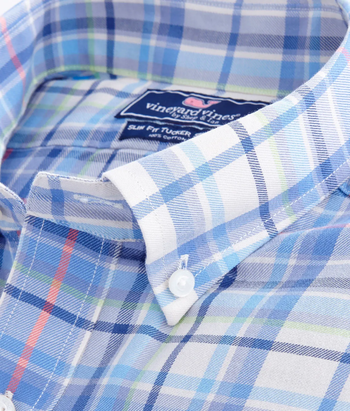 Vineyard Vines | Slim Tucker Hemd mit Bogenfisch-Karo