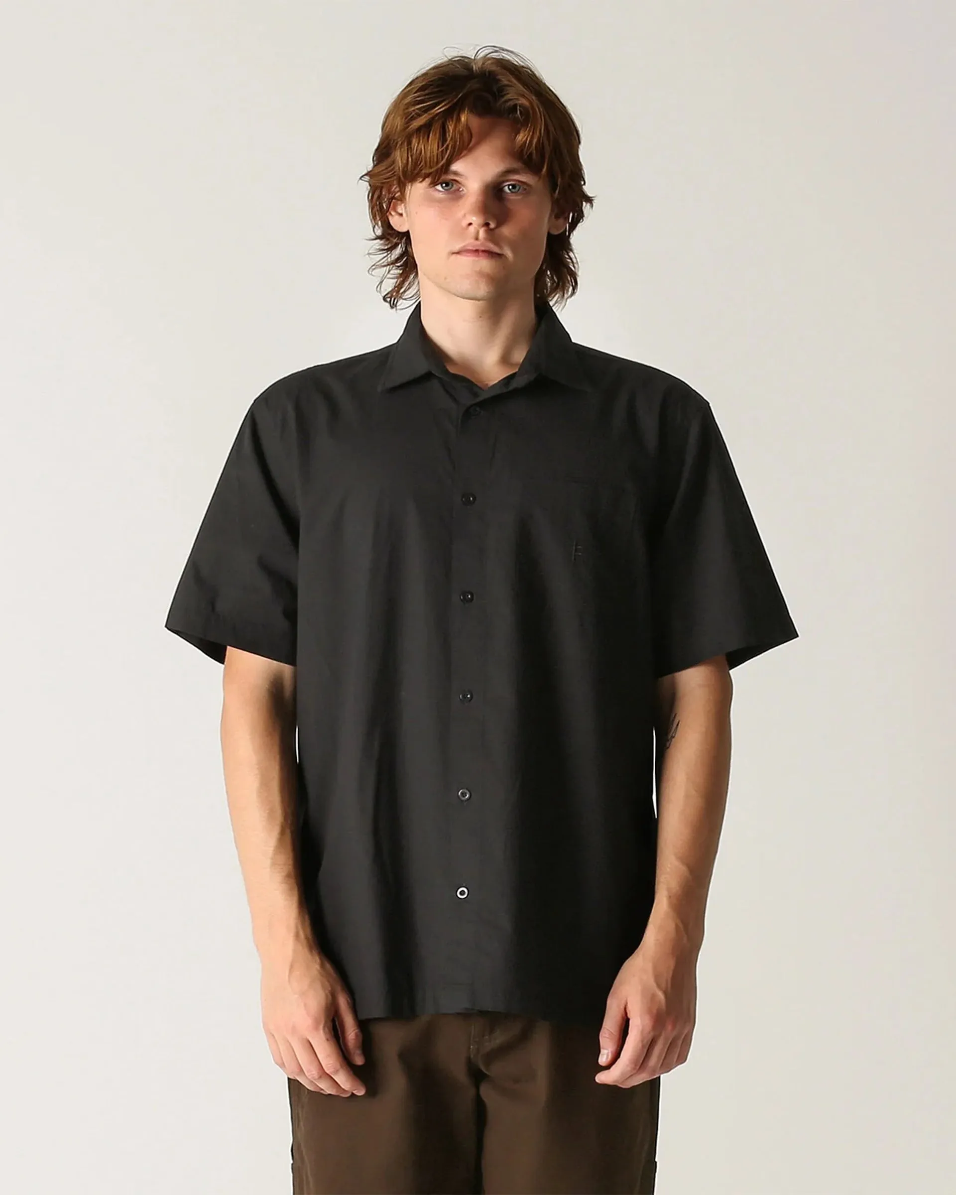 Vivian S/S Hemd - Schwarz