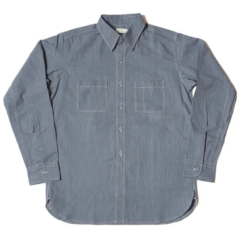 WAREHOUSE & CO. - Los 3054 STRICKSHIRT MIT WACHEN STREIFEN