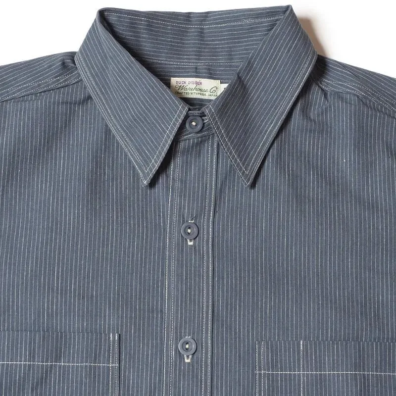 WAREHOUSE & CO. - Los 3054 STRICKSHIRT MIT WACHEN STREIFEN