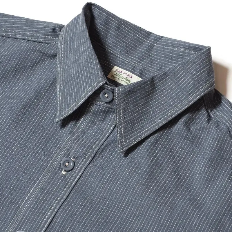 WAREHOUSE & CO. - Los 3054 STRICKSHIRT MIT WACHEN STREIFEN