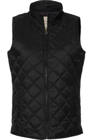 Wetterfeste Vintage-Diamant-Steppweste für Damen