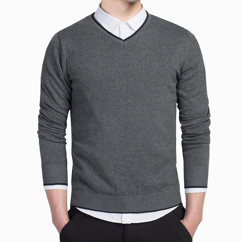 West Louis™ Knitted Warm V-Neck Pullover