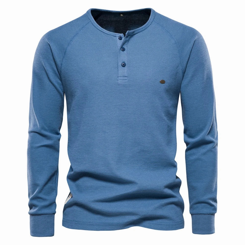 West Louis™ Men Long Sleeve Basic Breathable Pullover Shirt