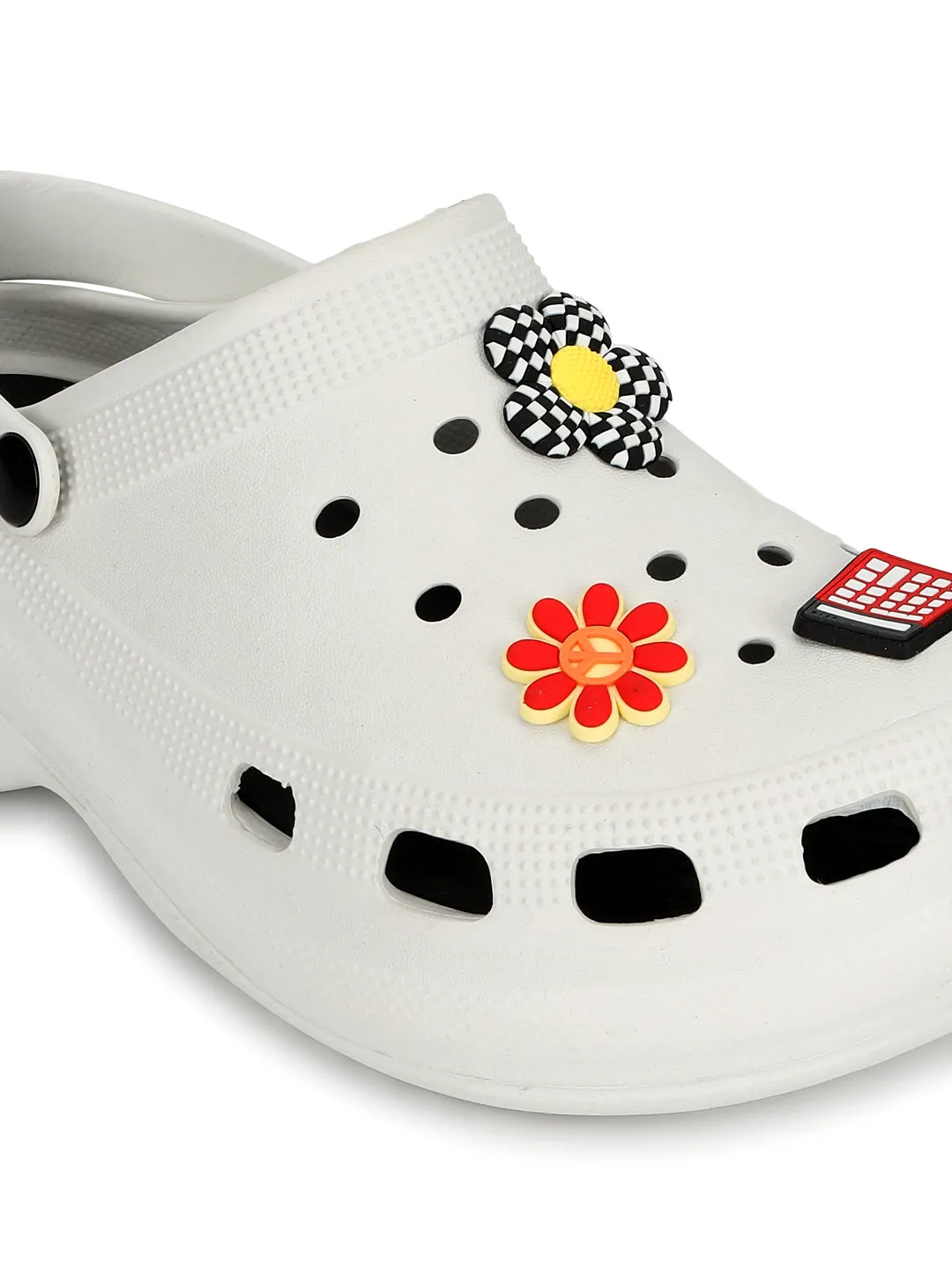 Weiße stilvolle Schlupf-Clogs für Damen (TC-LCLOG5-WHT)