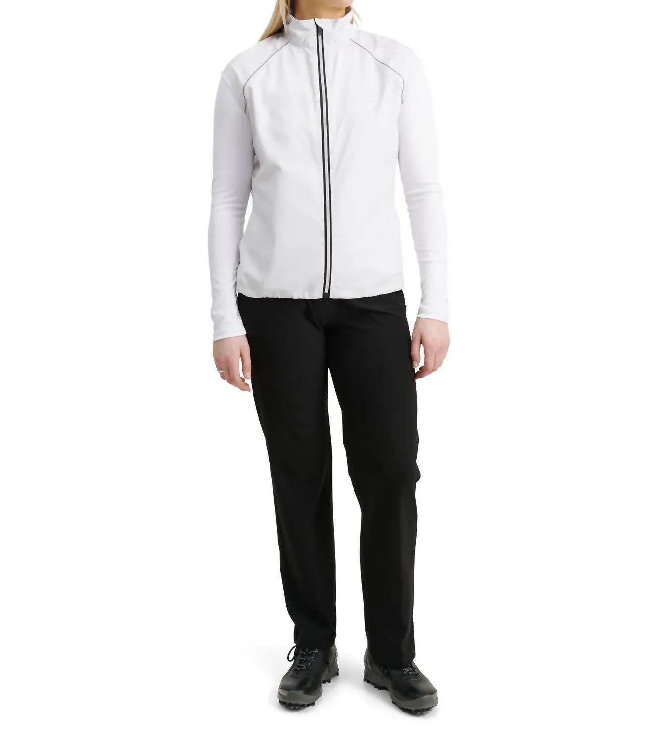 Frauen Ganton Stretch Windweste In Stone Melange