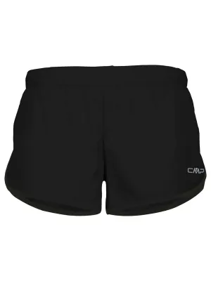 Damen Sport Short mit Logo-Aufdruck, Schwarz