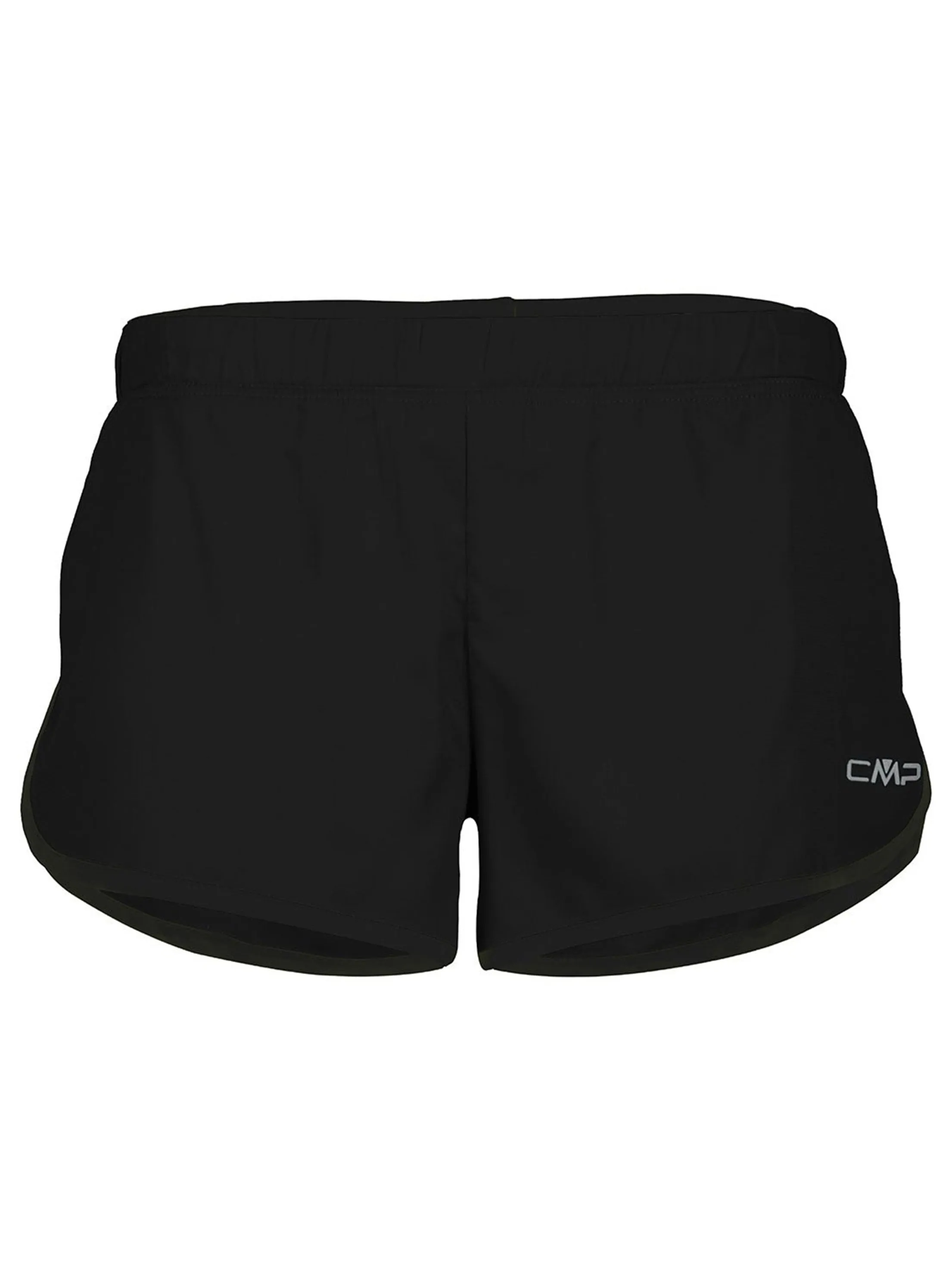 Damen Sport Short mit Logo-Aufdruck, Schwarz