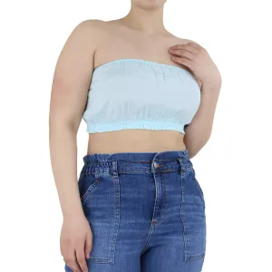 Damen Crop Top, Türkis