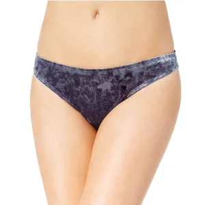 Damen-Hipster-Bikini-Unterteil aus Crushed Velvet, Petrol