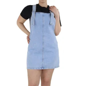 Damen Jeans-Kurzkleid, Hellblau