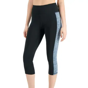Damen Essentials Colorblocked Cropped Leggings, Schwarz