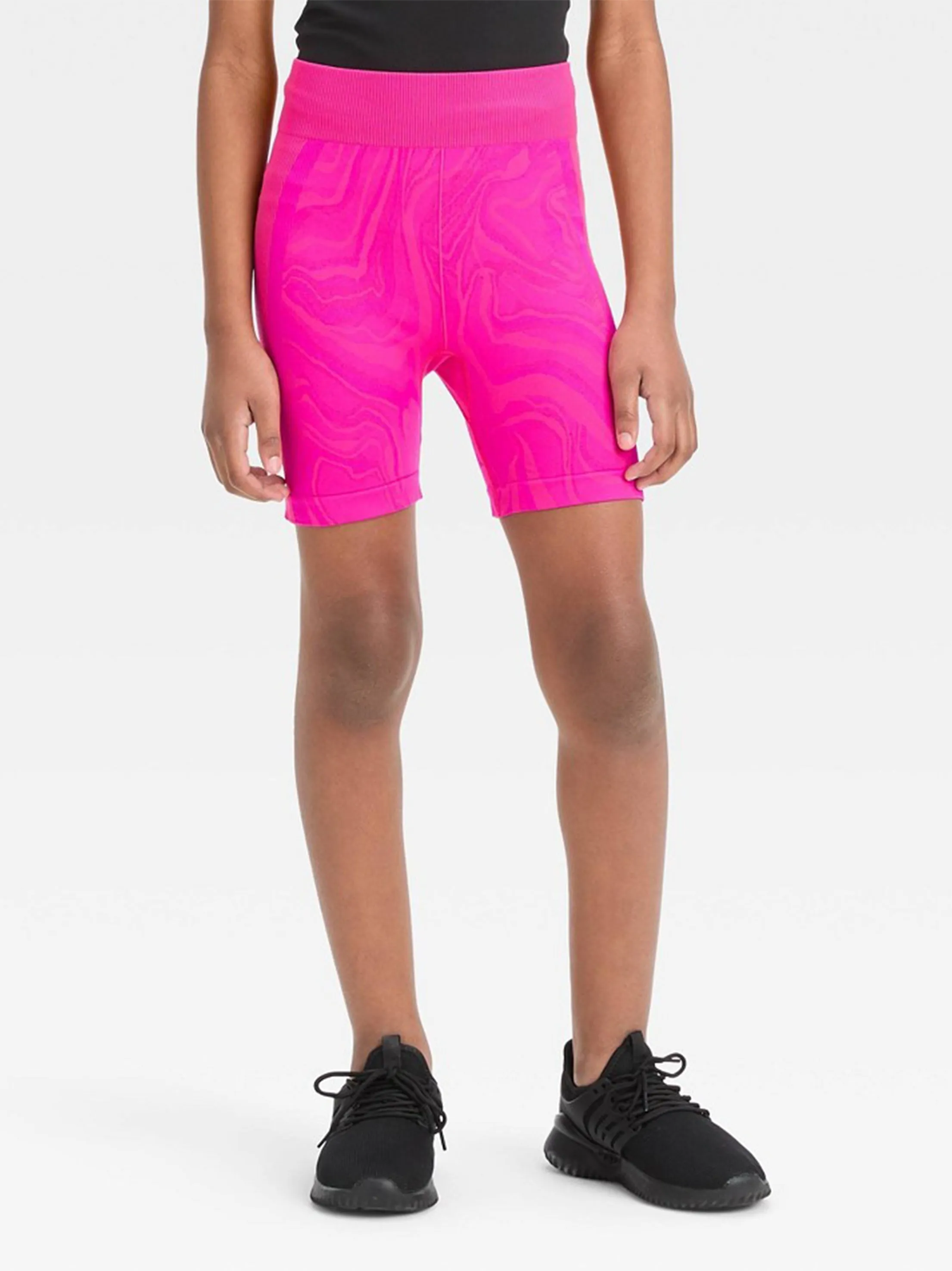 Damen Sportshorts mit Grafikdruck, Rosa