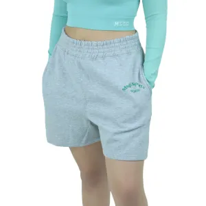 Damen Sport-Shorts aus Fleece für die Schwangerschaft, Hellgrau