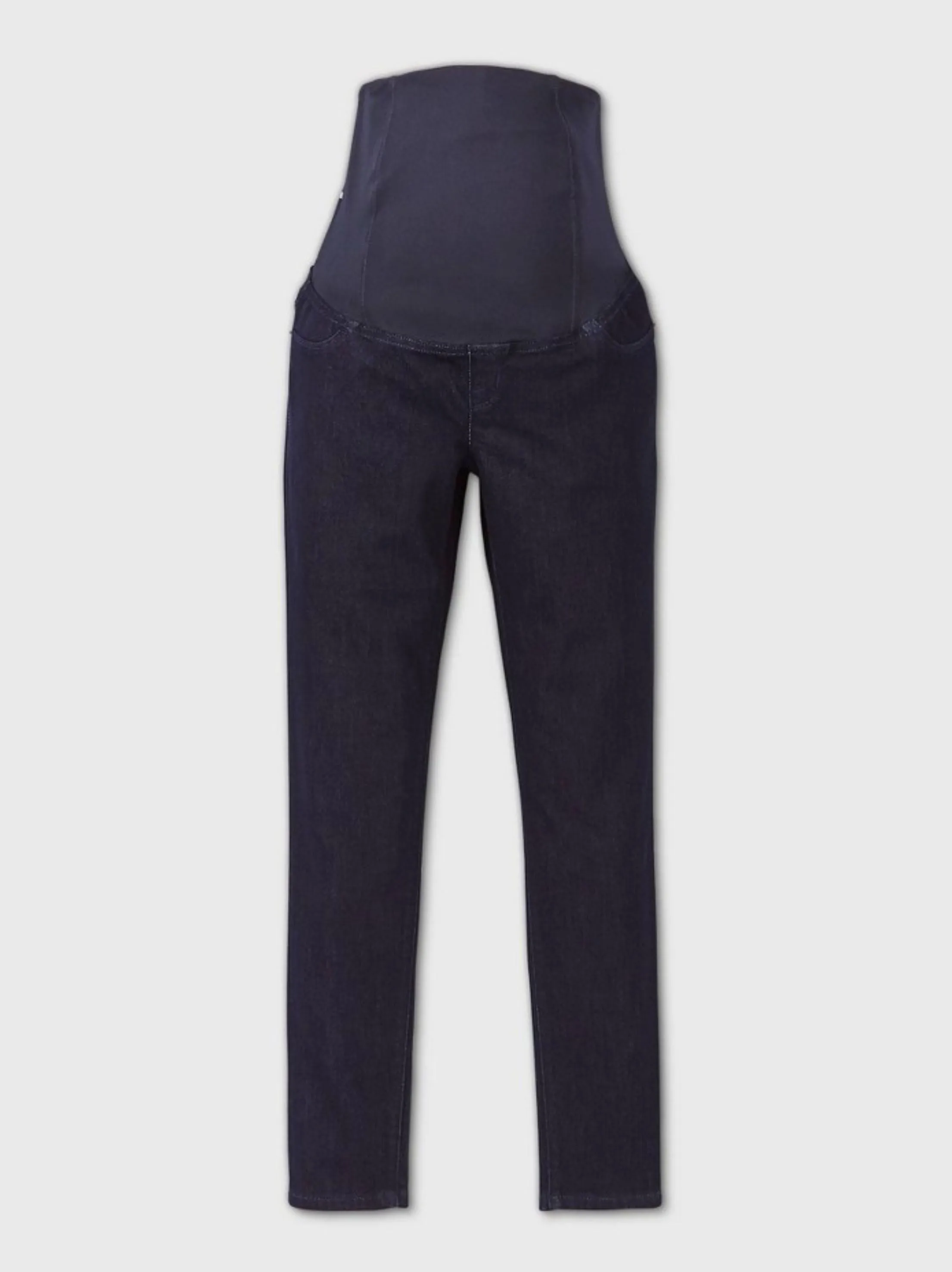 Damen-Schwangerschaftsjeans zum Anziehen, Marineblau